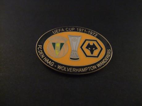 FC Den Haag- Wolverhampton Wanderers UEFA Cup 1971-1972 zwarte rand